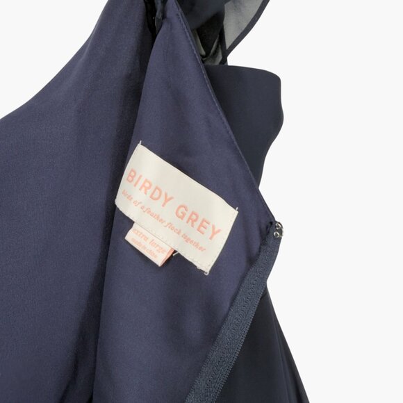Birdy Grey Devin Chiffon Convertible Midnight Navy Blue Dress Size XL - Picture 5 of 8